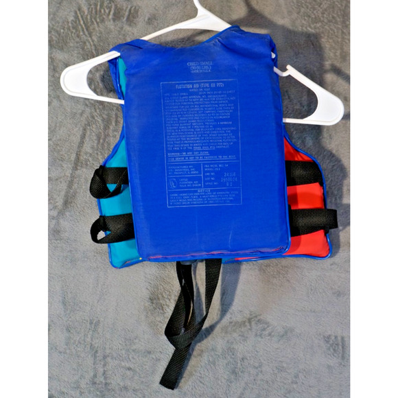 Cypress Gardens Type III Life Vest Child Small 30–50 lbs Retro Neon USA - Picture 6 of 9